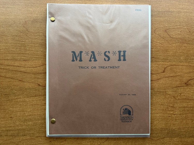 Script Mash Script Spotlight 13: “Trick or Treatment” – The M*A*S*H Historian
