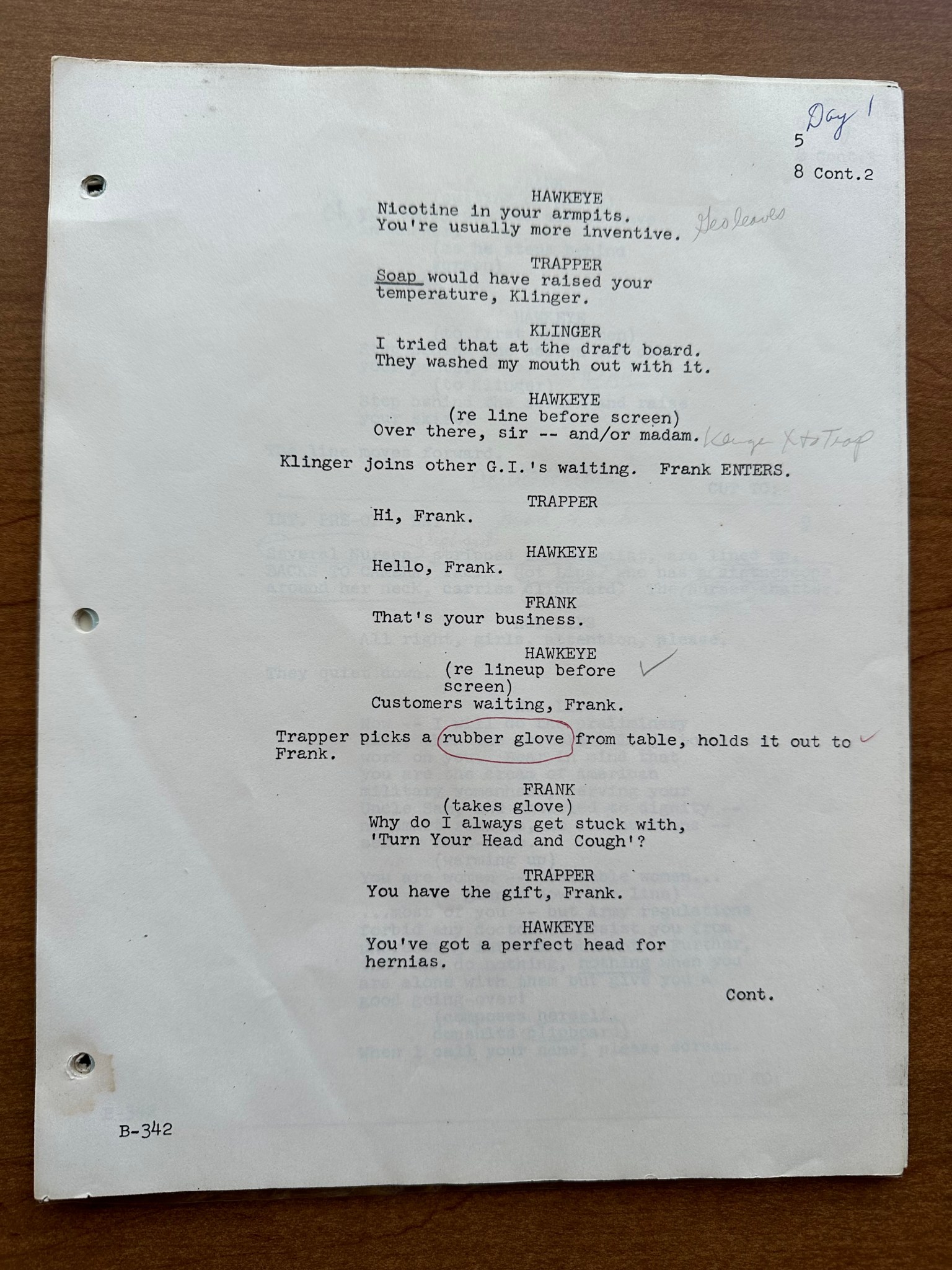 Script Spotlight 20: “Check-Up” – The M*A*S*H Historian