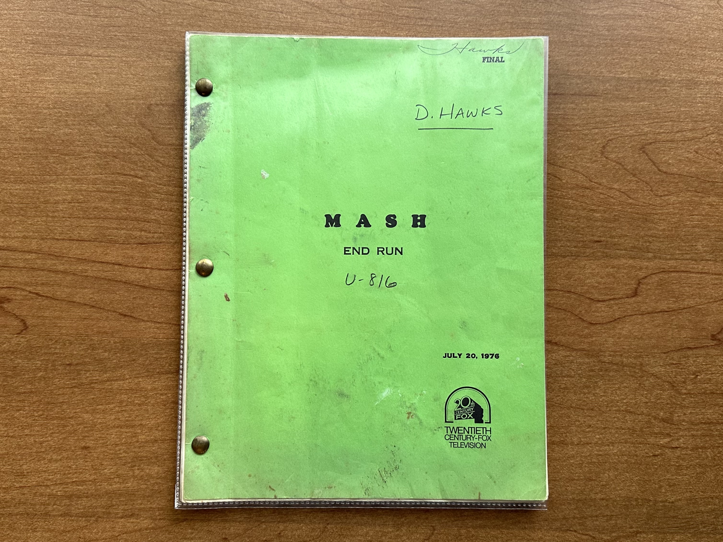 Script Spotlight 21: “End Run” – The M*A*S*H Historian