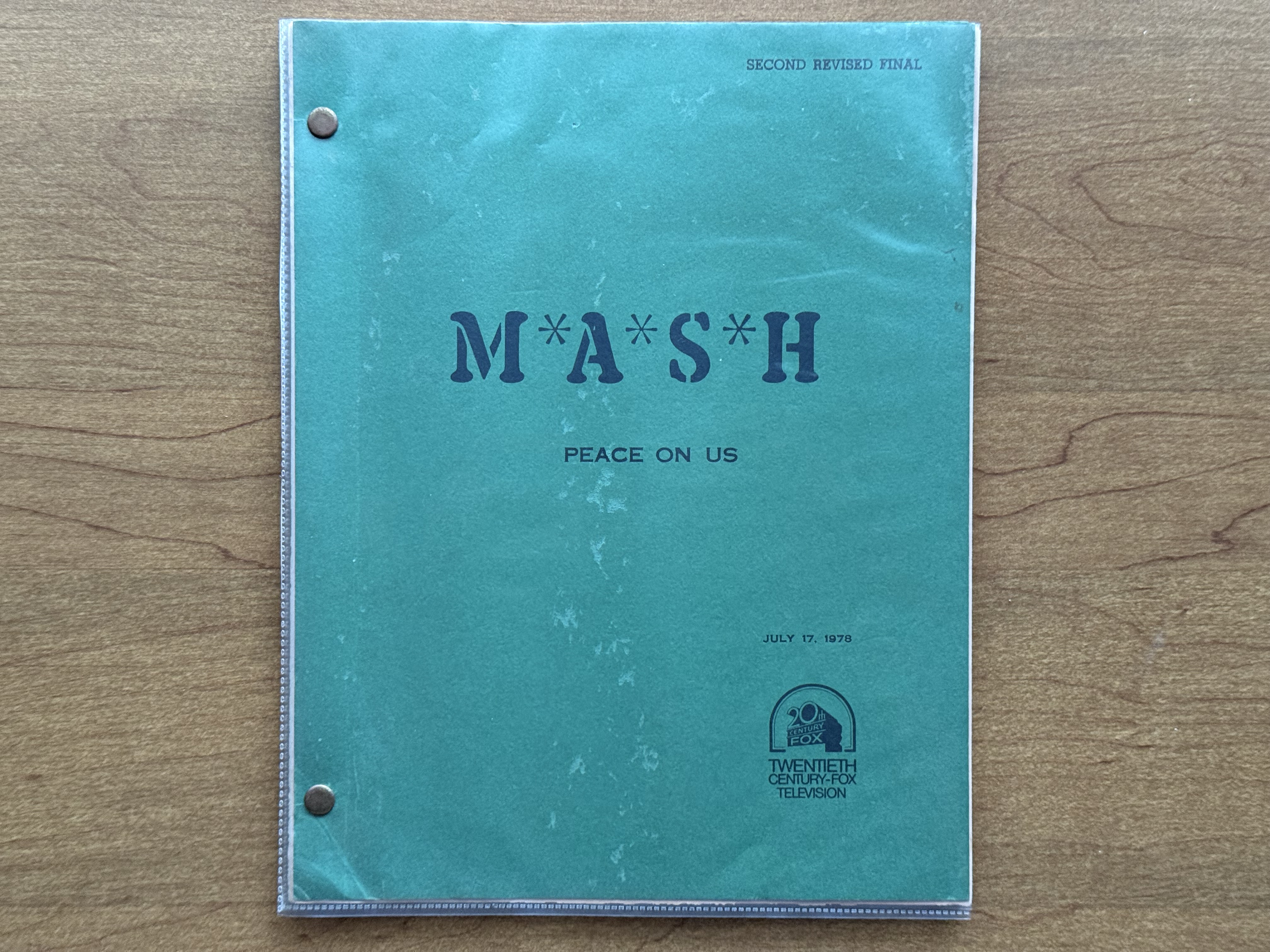 Script Spotlight 46: “Peace on Us” – The M*A*S*H Historian
