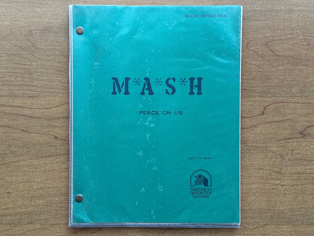 Script Spotlight 46: “Peace on&nbsp;Us”