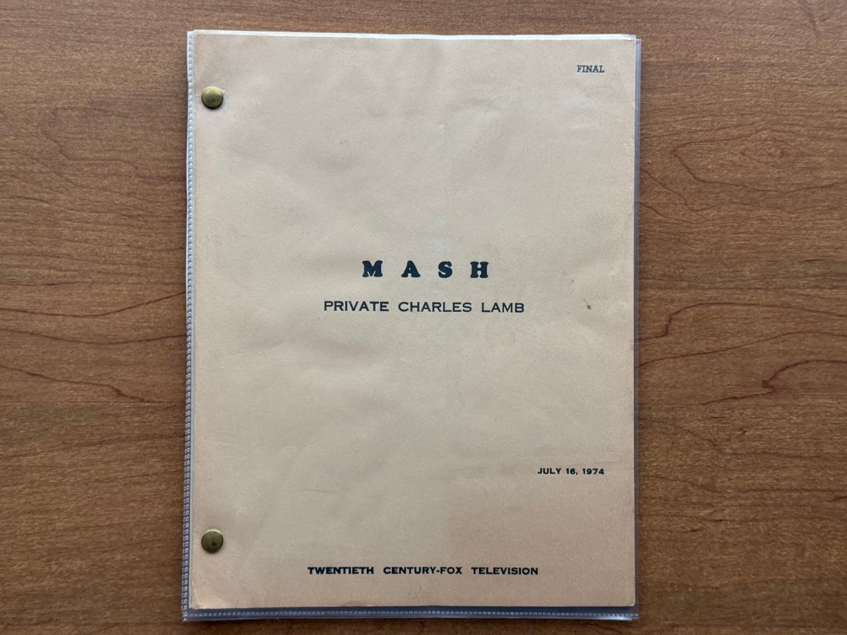 Script Spotlight 55: “Private Charles&nbsp;Lamb”