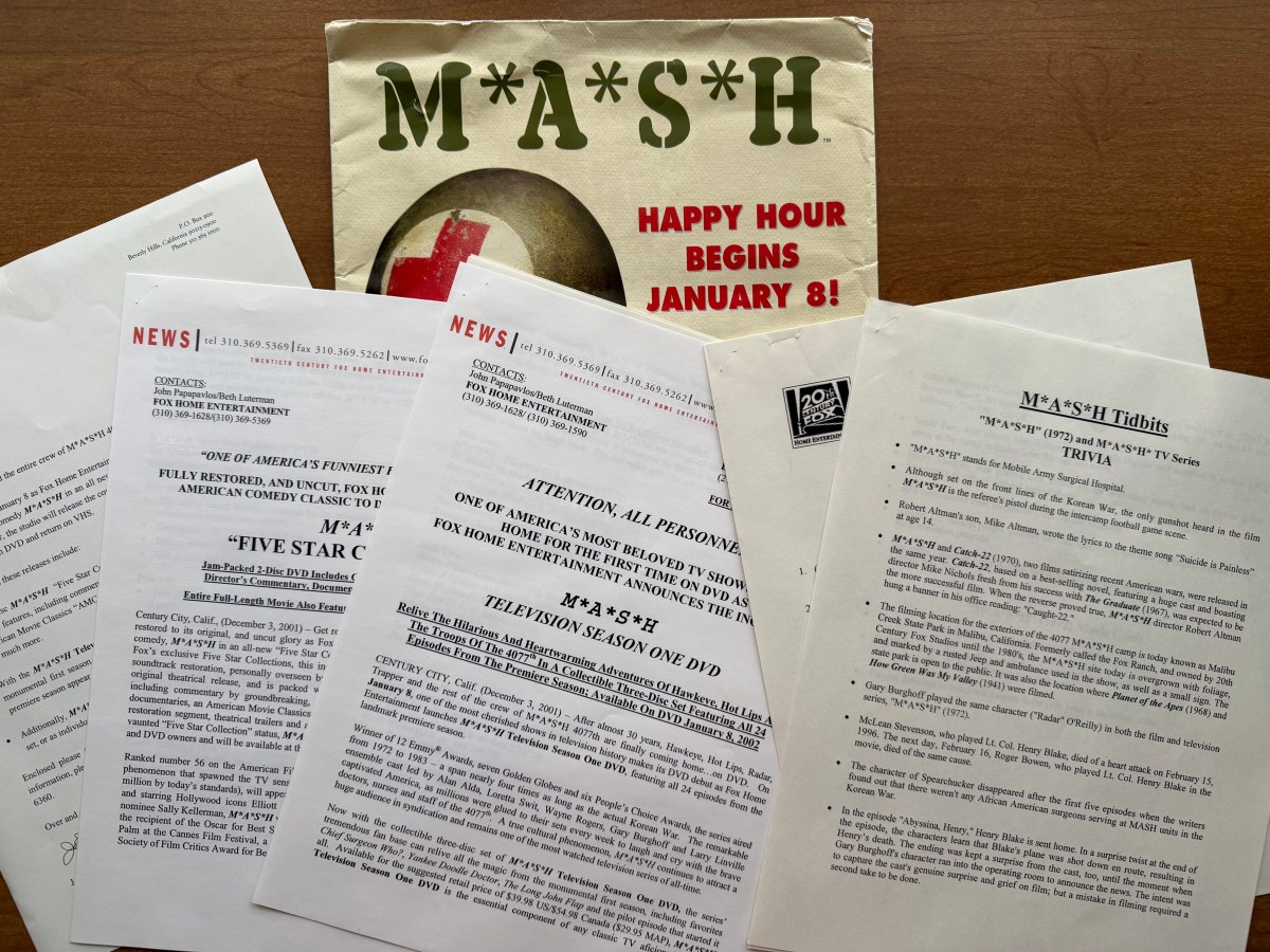 Press Pass 46: M*A*S*H DVD Press Kit&nbsp;(2001)