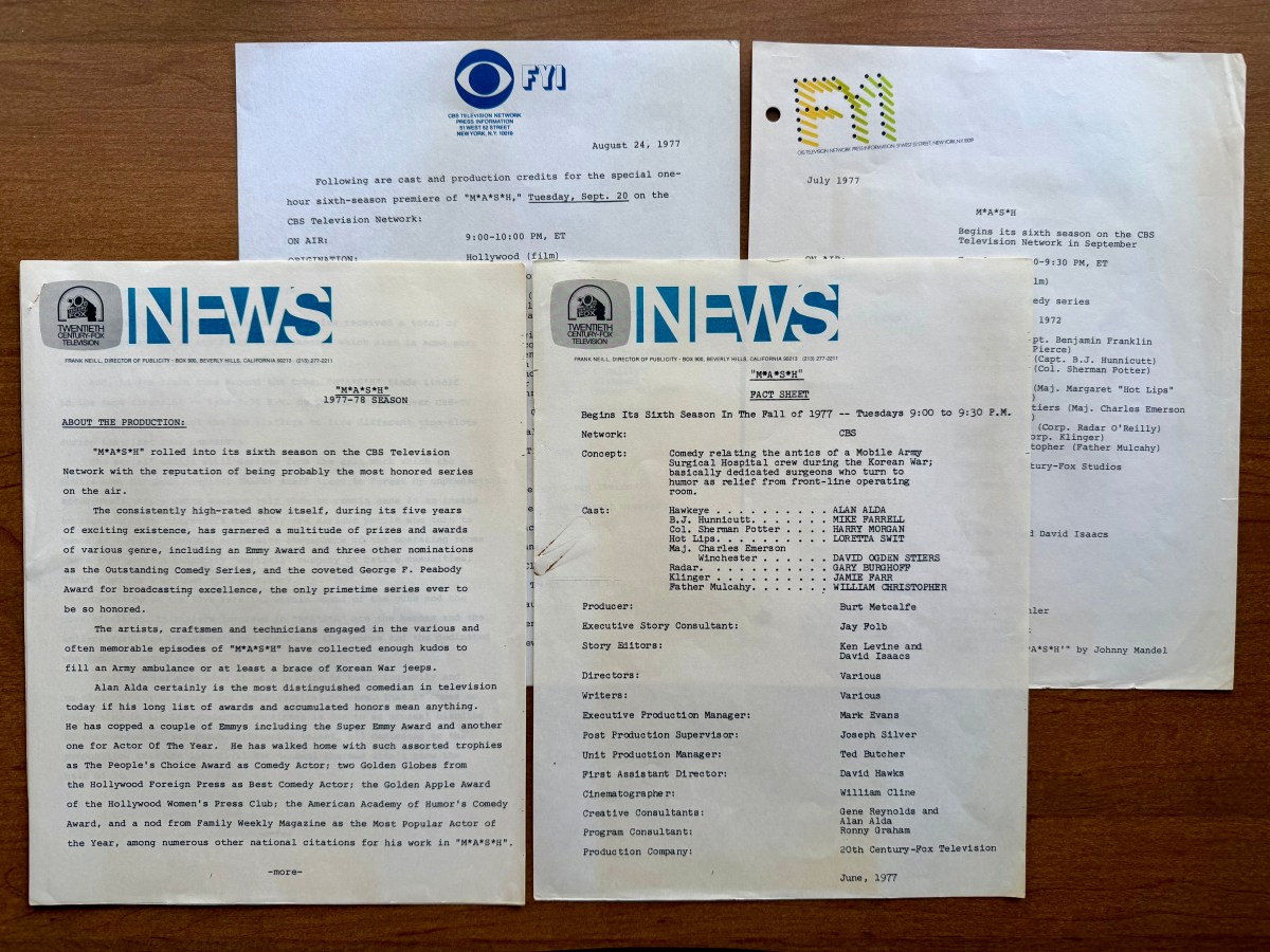 Press Pass 49: “Season 6 Press Releases&nbsp;(1977)”